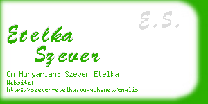 etelka szever business card